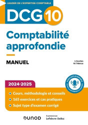 La couverture et les autres extraits de Comptabilité approfondie DCG 10 2024-2025