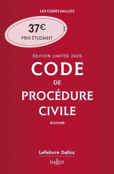 La couverture et les autres extraits de Code de procédure civile annoté 2025