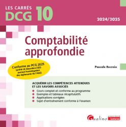 La couverture et les autres extraits de DCG 10 - Comptabilité approfondie - Edition 2024-2025