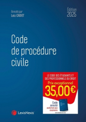 La couverture et les autres extraits de Code de procédure civile 2025