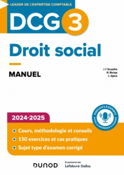 La couverture et les autres extraits de Droit social DCG 3 2024-2025