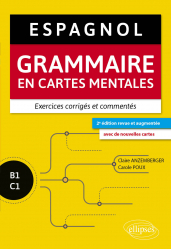La couverture et les autres extraits de Espagnol B1-C1 - Grammaire en cartes mentales