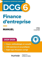 La couverture et les autres extraits de Finance d'entreprise DCG 6 20245-2025