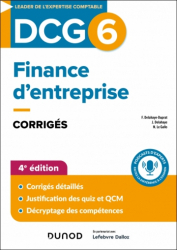 La couverture et les autres extraits de DCG 6 - Finance d'entreprise