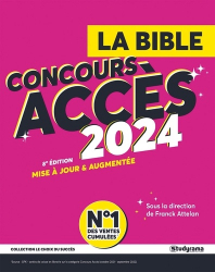 La couverture et les autres extraits de La bible du concours ACCES 2024