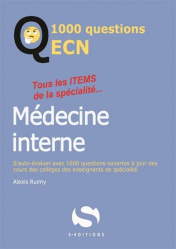 Dernières parutions dans , 1000 questions ECN médecine interne 