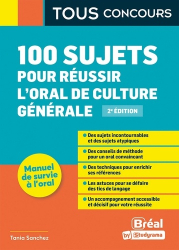 La couverture et les autres extraits de 100 sujets pour réussir l'oral de culture générale