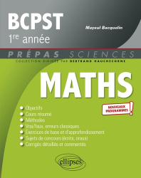 Dernières parutions dans , Mathématiques BCPST 1re année - Programme 2021 