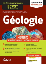 Dernières parutions dans , Mémento Géologie BCPST 1re et 2e années 