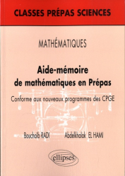 Aide-mémoire de mathématiques en Prépas