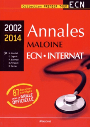 Annales maloine ECN Internat 2002 - 2014