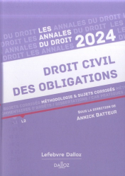 Annales Droit civil des obligations 2024