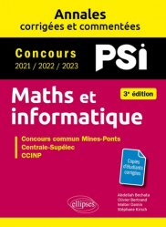 Annales de Maths et informatique PSI
