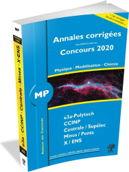 Annales 2020 - MP Physique, Modélisation et Chimie