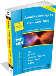 Annales corrigées 2023 de Mathématiques - Informatique MP