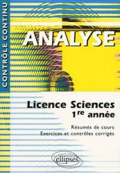 Analyse Licence Sciences 1ère année