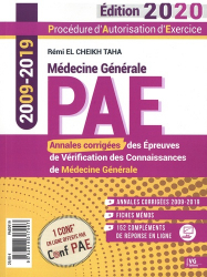 Annales de médecine générale 2009-2019 PAE