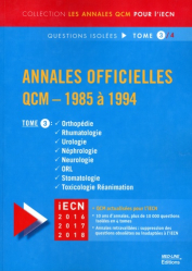Annales officielles QCM - 1985 à 1994 Tome 3