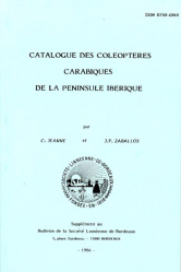 Catalogue des Coléoptères Carabiques de la Péninsule Ibérique