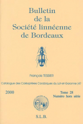 Catalogue des Coléoptères Carabiques du Lot-et-Garonne