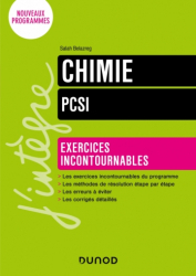 Vous recherchez les livres à venir en Chimie, Chimie Exercices incontournables PCSI