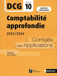 Comptabilité approfondie DCG 10 2023-2024