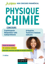 Vous recherchez les meilleures ventes rn Paramédical, Concours paramédicaux Physique Chimie - 3e éd - Ergothérapeute, Manipulateur radio, Audioprothésiste