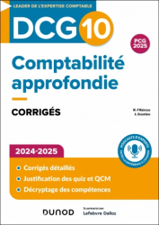 A paraitre de la Editions dunod : Livres à paraitre de l'éditeur, DCG 10 - Comptabilité approfondie - Edition 2024-2025