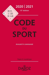 Code du sport. Annoté & commenté, Edition 2020