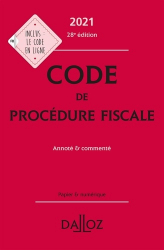 En promotion chez Promotions de la collection Codes Dalloz Professionnels - dalloz, Code de procédure fiscale 2021