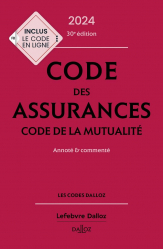 A paraitre de la Editions dalloz : Livres à paraitre de l'éditeur, Code des assurances, code de la mutualité 2024