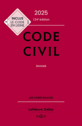 Vous recherchez les livres à venir en Droit, Code civil annoté 2025