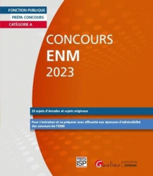 Concours ENM 2023 - Catégorie A