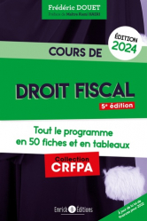 Cours de droit fiscal 2024 - CRFPA