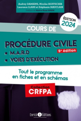 Cours de procédure civile et modes alternatifs de règlement des différends 2024 - CRFPA