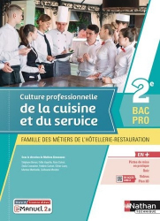 Culture professionnelle de la cuisine et du service 2e Bac Pro