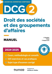 A paraitre de la Editions dunod : Livres à paraitre de l'éditeur, Droit des sociétés et des groupements d'affaires DCG 2 2024-2025