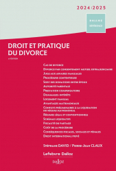 Meilleures ventes de la Editions dalloz : Meilleures ventes de l'éditeur, Droit et pratique du divorce 2024-2025