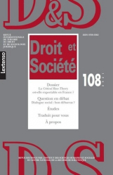Droit et Société N° 108/2021