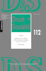 Droit et Société N° 112/2022