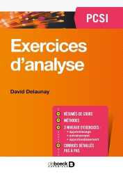 Exercices d4Analyse PCSI