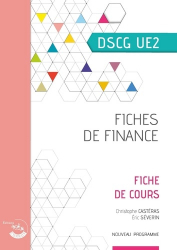 Fiches de finance UE 2 du DSCG
