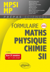 Formulaire MPSI/MP, mathématiques, physique-chimie, SII