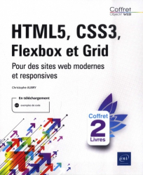 HMTL5, CSS3, Flexbox et Grid. Coffret de 2 livres : Pour des sites web modernes et responsives