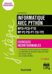 Informatique avec Python MPSI-PCSI-PTSI-MP-PC-PSI-PT-TSI-TPC