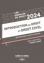 Introduction au droit et droit civil 2024