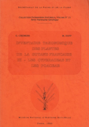 Inventaire taxonomique des plantes de la Guyane française Tome 3 - Les Cyperaceae et les Poaceae