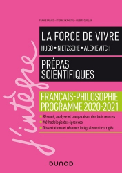 La force de vivre - Le Manuel - Prepas scientifiques Programme 2020-2021