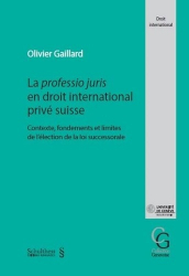 La professio juris en droit international privé suisse