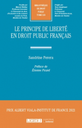 Le principe de liberté en droit public français